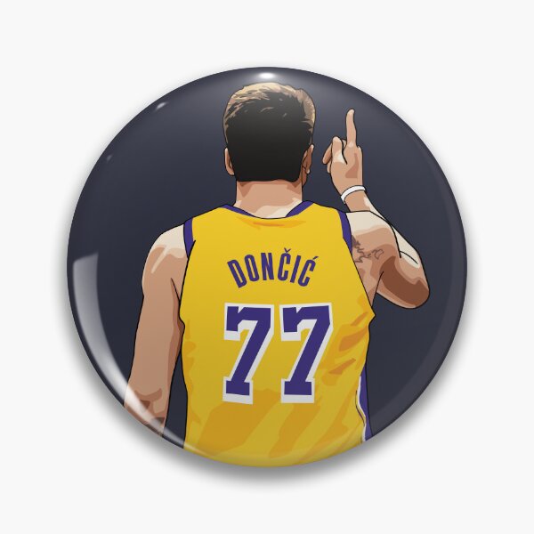 Item preview, Luka Doncic Pointing Vector Back YellowQiangy designed and sold by qiangdade.