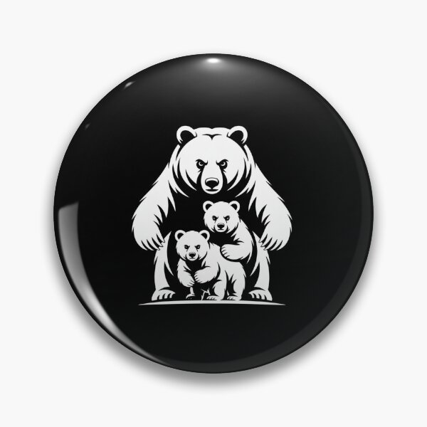 Item preview, Mama Bear Protective T-Shirt - Bear Silhouette & Cubs designed and sold by Reichcorp.