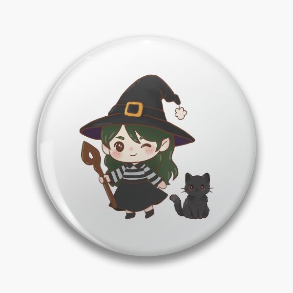 Item preview, Cozy Chibi Witch & Cauldron Magic Sticker Sheet designed and sold by Kakon-52.