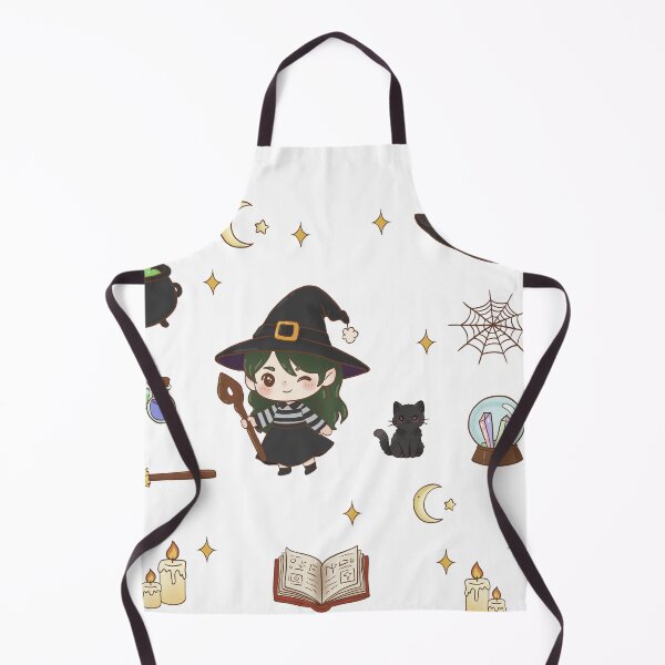 Item preview, Cozy Chibi Witch & Cauldron Magic Sticker Sheet designed and sold by Kakon-52.