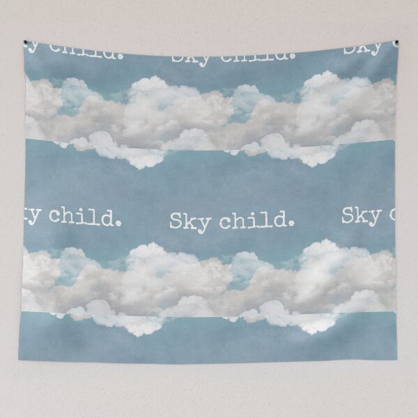 Item preview, Skychild – Dreamlike Vintage Collage of Clouds, Moon & Inner Innocence designed and sold by Sersery.