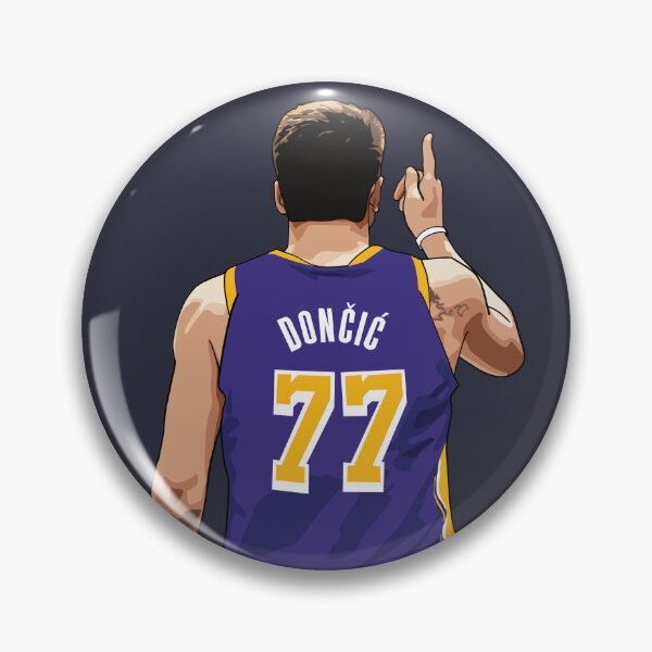 Item preview, Luka Doncic Pointing Vector Back Purple Qiangy designed and sold by qiangdade.