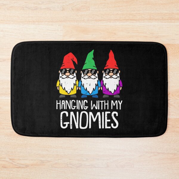 Item preview, Happy Quote Funny Holiday Vintage My Hangin With Gnomies designed and sold by Rackaam777Art.