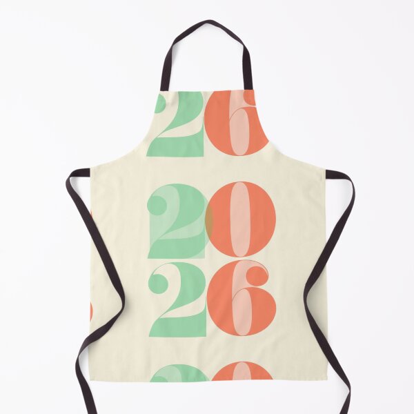Item preview, Elegant 2026 Retro Typography in Coral and Mint designed and sold by SassyArtistry.