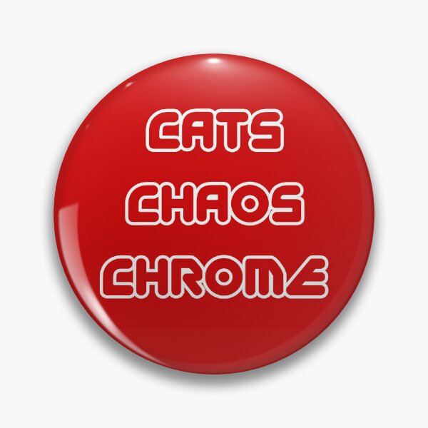 Item preview, Cats, chaos, chrome, red inscription designed and sold by silent-violin.