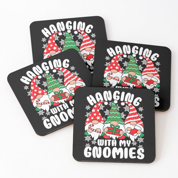 Item preview, Quote Hangin Gnomies Vintage Funny With My Holiday Happy designed and sold by Rackaam777Art.