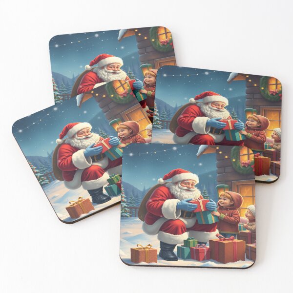 Item preview, Santa Claus, Christmas holidays, Christmas atmosphere, Christmas tree, toys, sharing, children, mountain designed and sold by Redbdon.