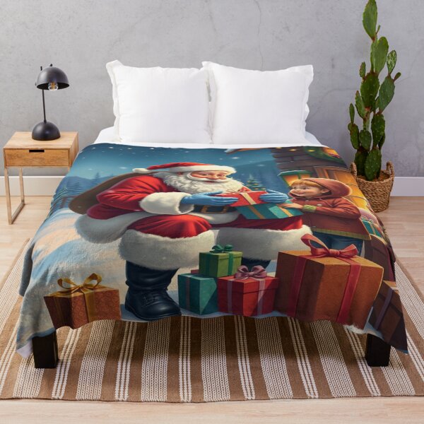 Item preview, Santa Claus, Christmas holidays, Christmas atmosphere, Christmas tree, toys, sharing, children, mountain designed and sold by Redbdon.