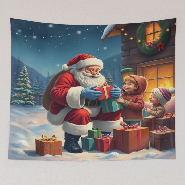 Item preview, Santa Claus, Christmas holidays, Christmas atmosphere, Christmas tree, toys, sharing, children, mountain designed and sold by Redbdon.