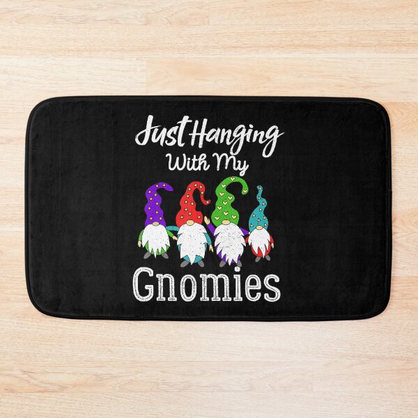 Item preview, Hangin Funny Holiday Gnomies Quote With Vintage My Happy designed and sold by Rackaam777Art.