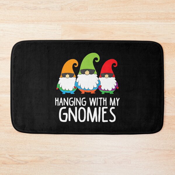 Item preview, Holiday Happy Vintage Hangin With Gnomies Quote Funny My designed and sold by Rackaam777Art.