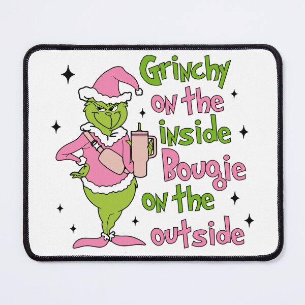 Item preview, Grinch Christmas Mood – Funny Holiday Quote Pink and Green Aesthetic designed and sold by Aliyah Niko.
