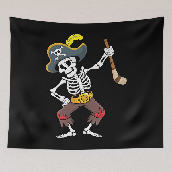Item preview, Dabbing Skeleton Pirate Hockey Lover designed and sold by TorjeARTStore.