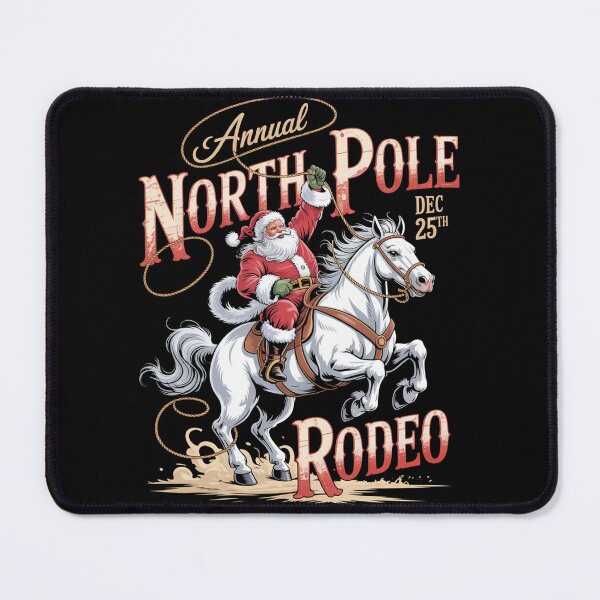 Item preview, Annual North Pole Rodeo Santa Western Cowboy Christmas designed and sold by NewIdeasSArt.