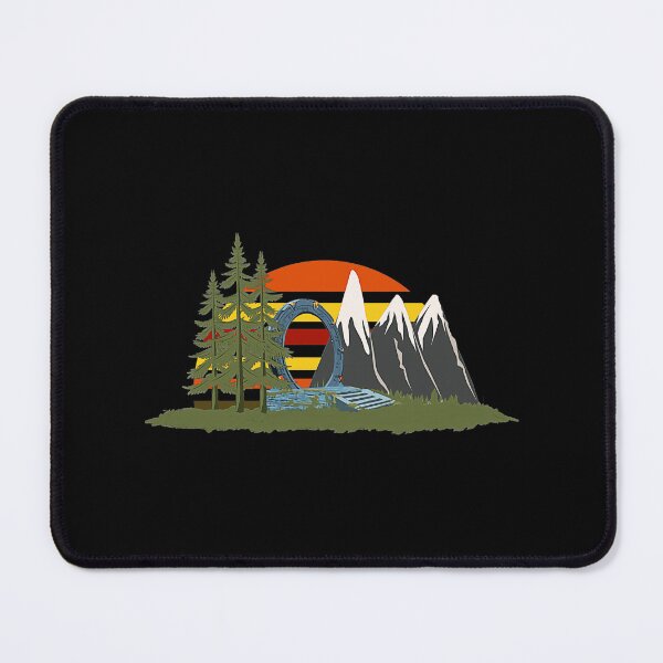 Item preview, Nature River With Retro Sunrise designed and sold by cssijcby.