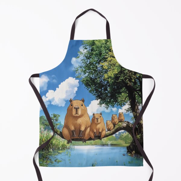 Item preview, The capybara family sat on the tree branch designed and sold by cloud lee.