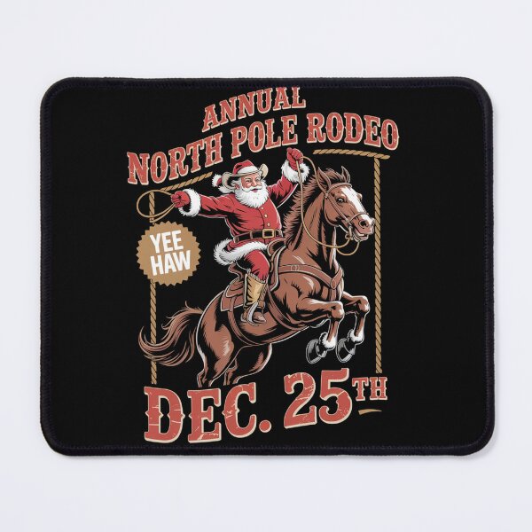 Item preview, Annual North Pole Rodeo Santa Western Cowboy Christmas designed and sold by NewIdeasSArt.