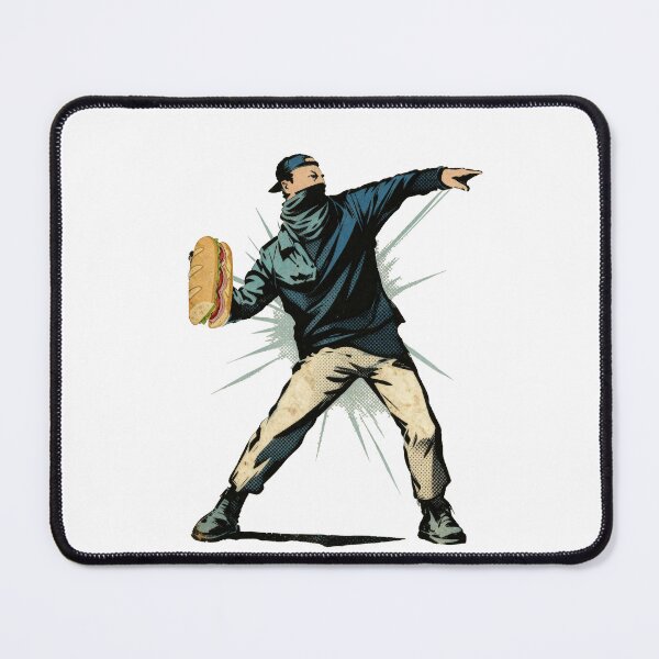Item preview, Protest Art Sticker Sandwich Guy DC Protests Graffiti Resist Resistance designed and sold by TheCalmEdit.