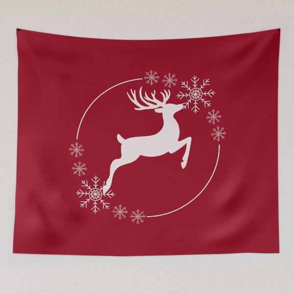 Item preview, Nordic Reindeer - Elegant Winter Design designed and sold by SparkLuxe.