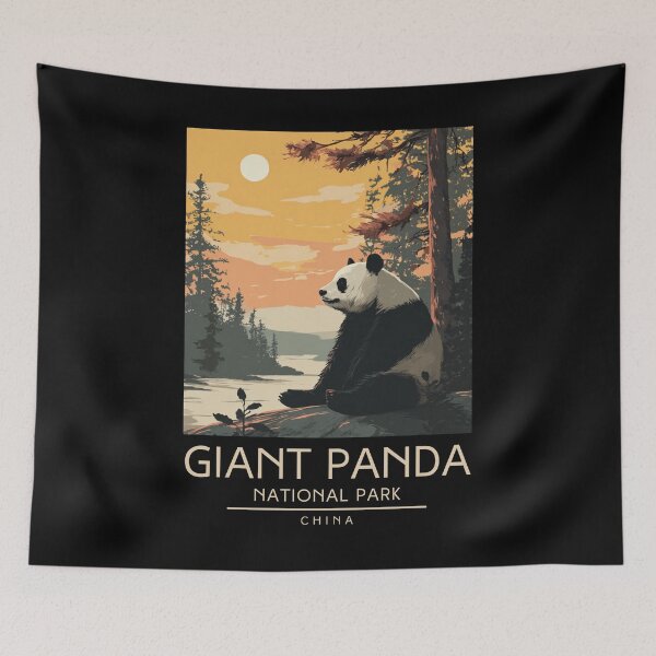 Item preview, Giant Panda National Park - China  designed and sold by GoodOldVintage.