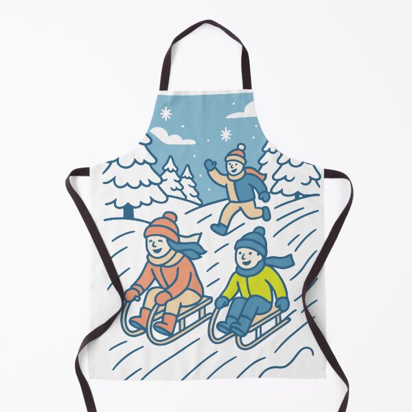 Item preview, Kids Sledding Fun — Winter Art designed and sold by DKunic.