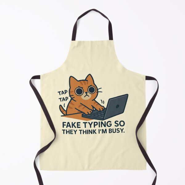 Item preview, Fake typing so they think I'm busy cat working on laptop designed and sold by BrownHorse90s.