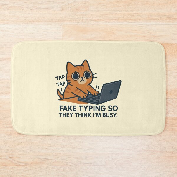 Item preview, Fake typing so they think I'm busy cat working on laptop designed and sold by BrownHorse90s.