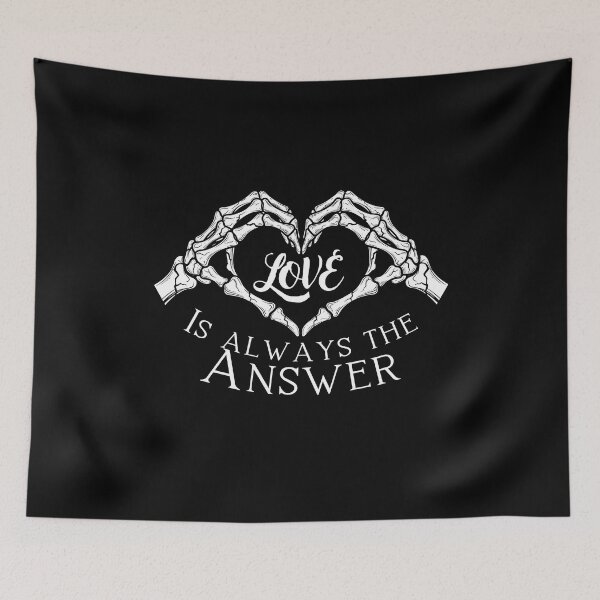 Item preview, Love is always the answer Aesthetic Alternative Design designed and sold by OldSkullDesigns.