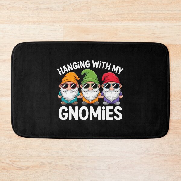Item preview, Gnomies Hangin Quote Happy With My Funny Vintage Holiday designed and sold by Rackaam777Art.