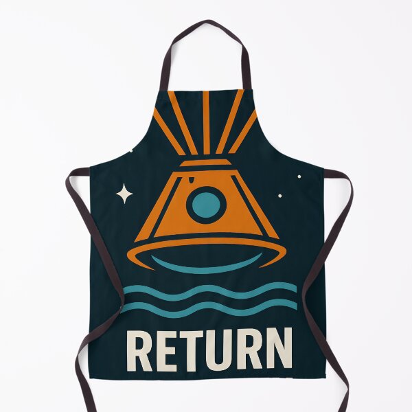 Item preview, Return to Earth – Retro Space Capsule Art designed and sold by Imaginationbeyond.