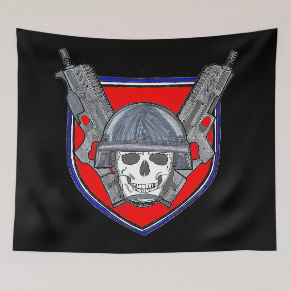 Item preview, Skull Helmet With Dual Blasters designed and sold by cssijcby.