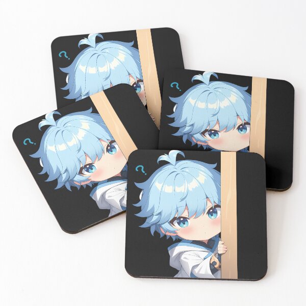 Item preview, Chongyun Genshin Impact Game Anime Chibi Kawaii Peeker designed and sold by HumbertoValveno.