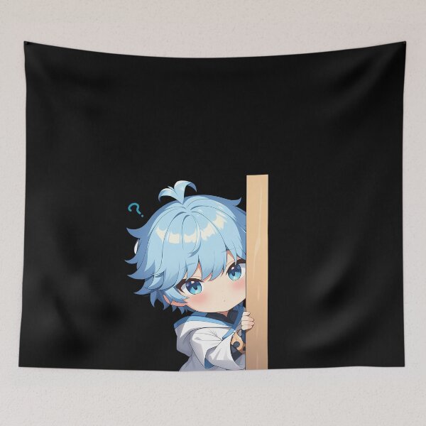 Item preview, Chongyun Genshin Impact Game Anime Chibi Kawaii Peeker designed and sold by HumbertoValveno.