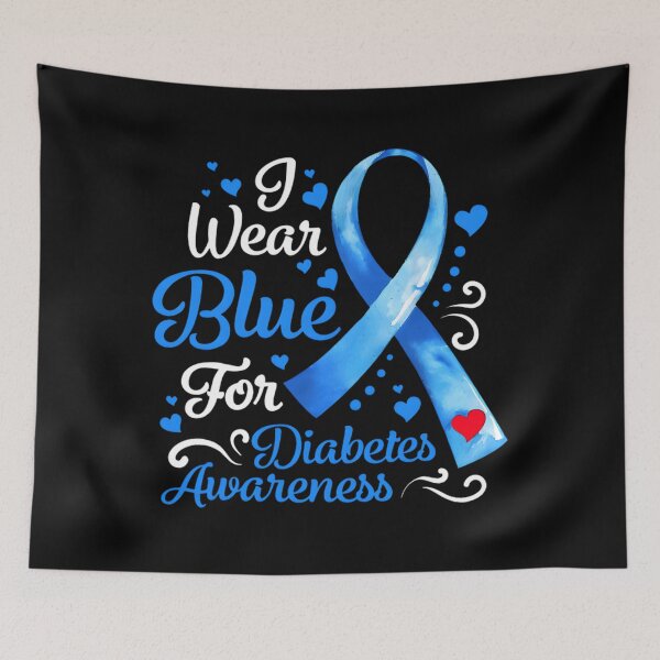 Item preview, I Wear Blue Ribbon For Diabetes Awareness And Support In November designed and sold by MatthewConer.