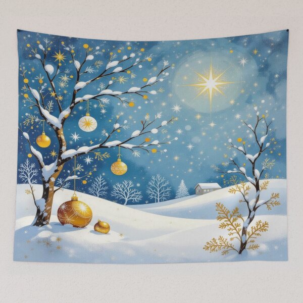Item preview, Where snow whispers and stars dream – winter magic meets golden light & silent enchantment designed and sold by FotoworldEdel.