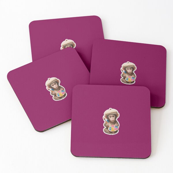 Item preview, Cute Painter Monkey with Paint Palette – Adorable Artist Chimp Sticker designed and sold by Subhash1562.