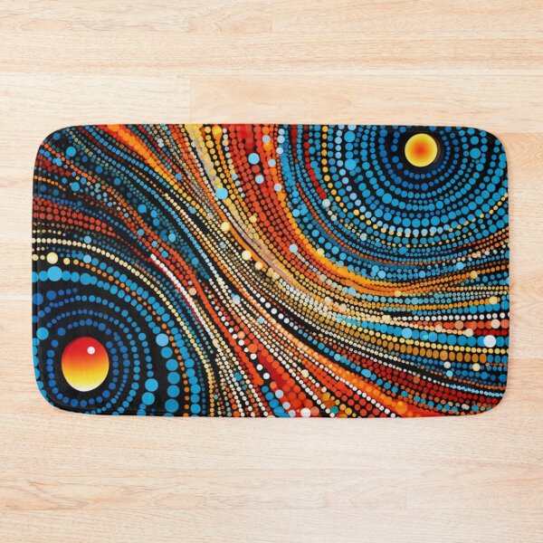 Item preview, Aboriginal Inspired Dot Art - Two Water Hubs and Lava designed and sold by GrinGalore.