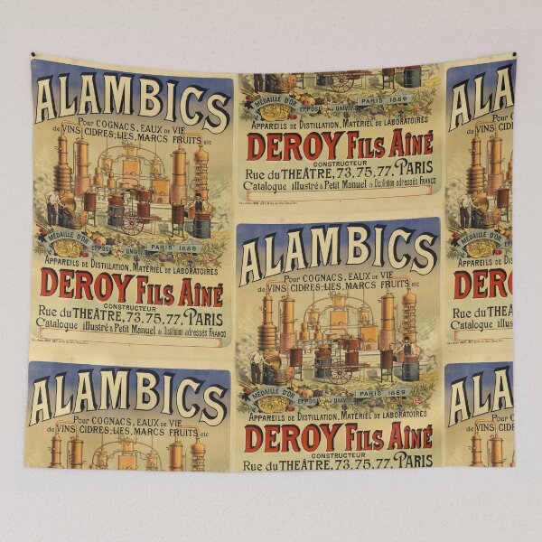 Item preview, Vintage Art Nouveau Poster | Deroy Fils Aîné Distillation Advertisement | 19th Century Alambics & Gold Medal Award designed and sold by artofuniverse.