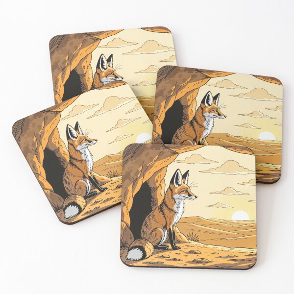 Item preview, Desert Fox In His Desert World designed and sold by Leslie Montgomery Art.