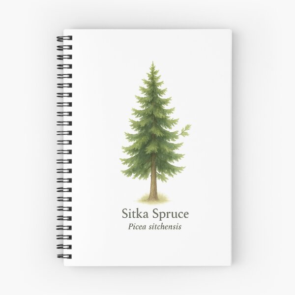Item preview, Sitka Spruce – Coastal Pacific Evergreen Botanical Illustration designed and sold by BloomKind.