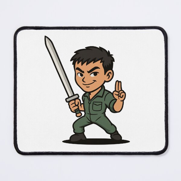 Item preview, Chinese Warrior Wang vs Evil Sorcery designed and sold by pixel-overdose.