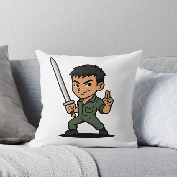 Item preview, Chinese Warrior Wang vs Evil Sorcery designed and sold by pixel-overdose.