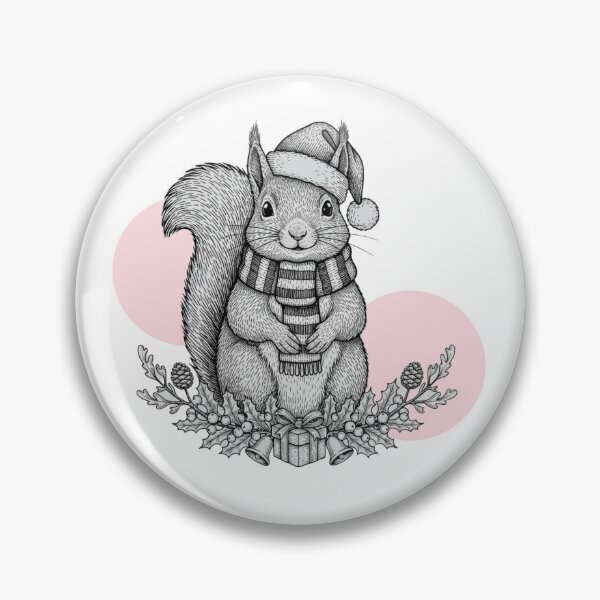 Item preview, Christmas minimal cute squirrel designed and sold by StellaBoutique.