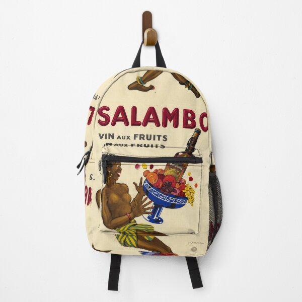 Item preview, Vintage Art Deco Poster | Salambo Vin aux Fruits | African Woman with Fruit & Wine | Bardinet Wine Advertisement designed and sold by artofuniverse.