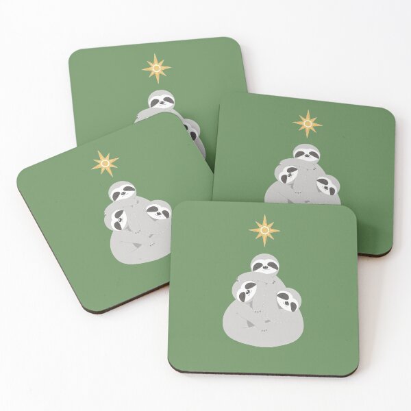 Item preview, Stack of Sloth Christmas Tree designed and sold by MargLandmeter.