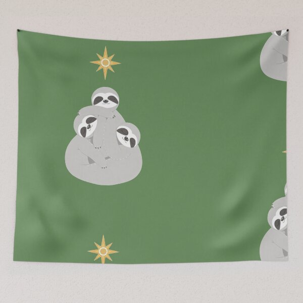 Item preview, Stack of Sloth Christmas Tree designed and sold by MargLandmeter.