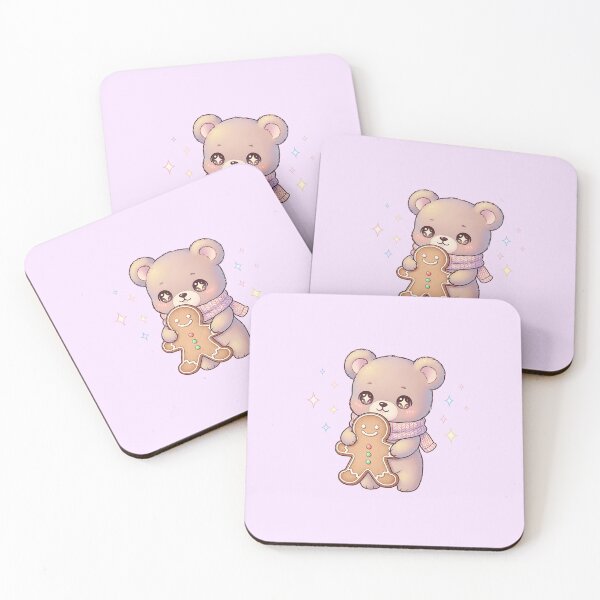 Item preview, Pastel Kawaii Baby Bear with Gingerbread designed and sold by Itsheartshop.