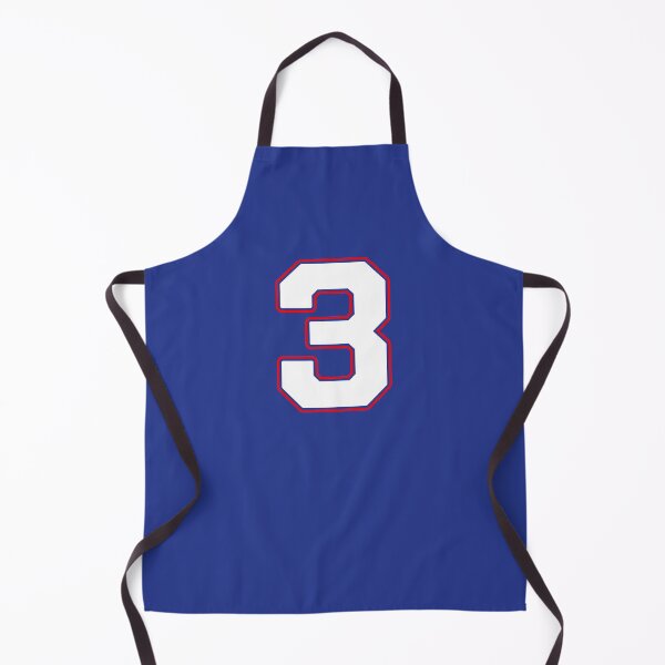 Item preview, Jersey Number 3 / Player Shirt Number Three (White with Red Outline) designed and sold by STUDIO-72.