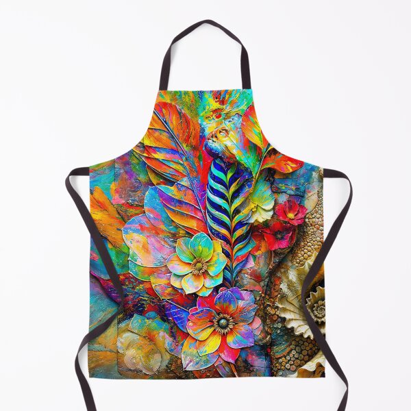 Item preview, Floral Relic Amid Cascading Chromatic Feathers designed and sold by blackhalt.