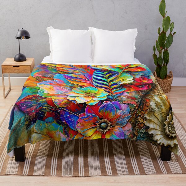 Item preview, Floral Relic Amid Cascading Chromatic Feathers designed and sold by blackhalt.
